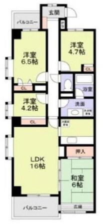 ビラ園生の物件間取画像